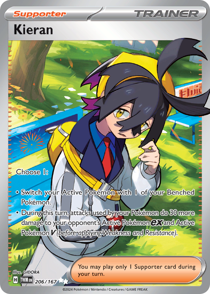 Kieran Pokémon card