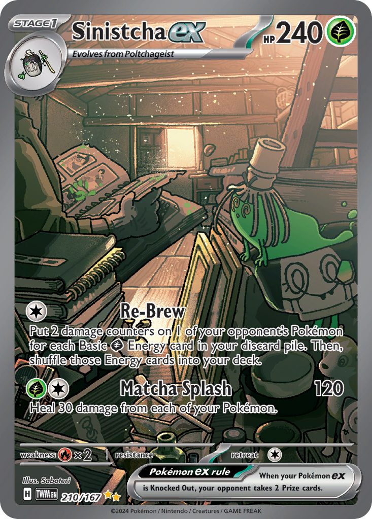 Sinistcha ex Pokémon card