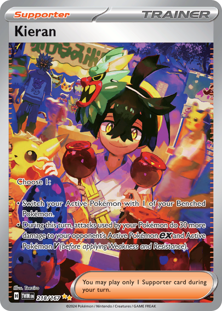 Kieran Pokémon card