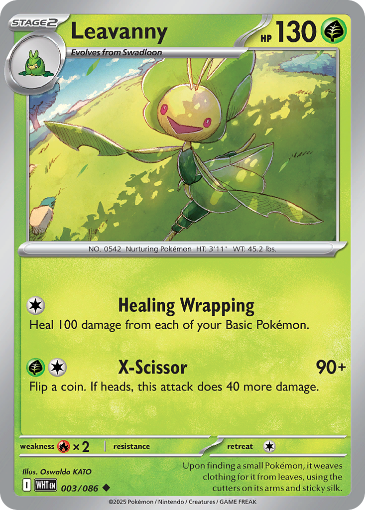 Leavanny Pokémon card