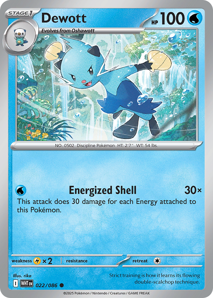 Dewott Pokémon card