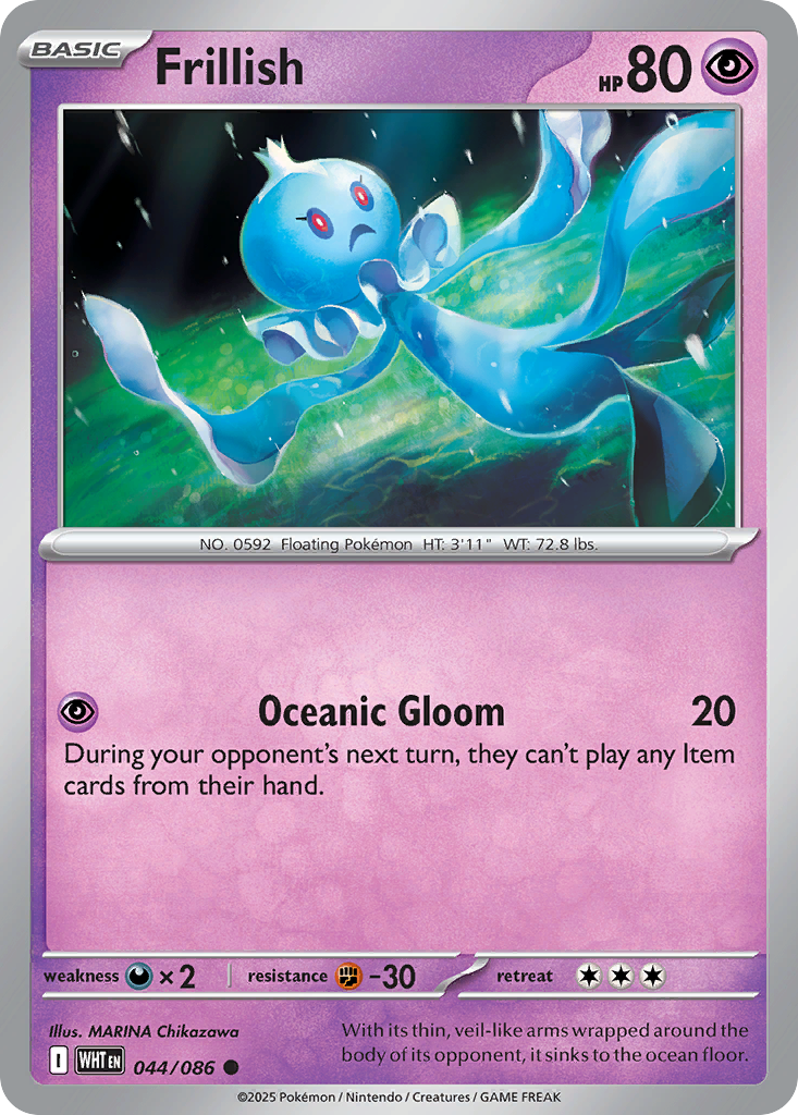 Frillish Pokémon card