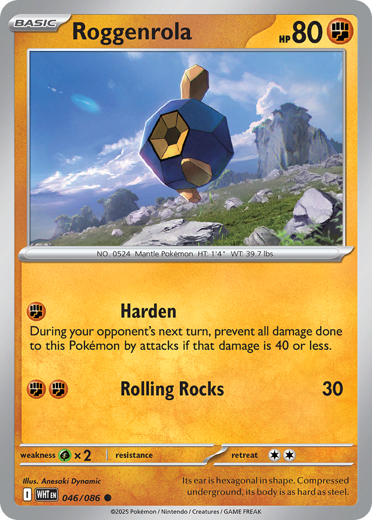 Roggenrola Pokémon card