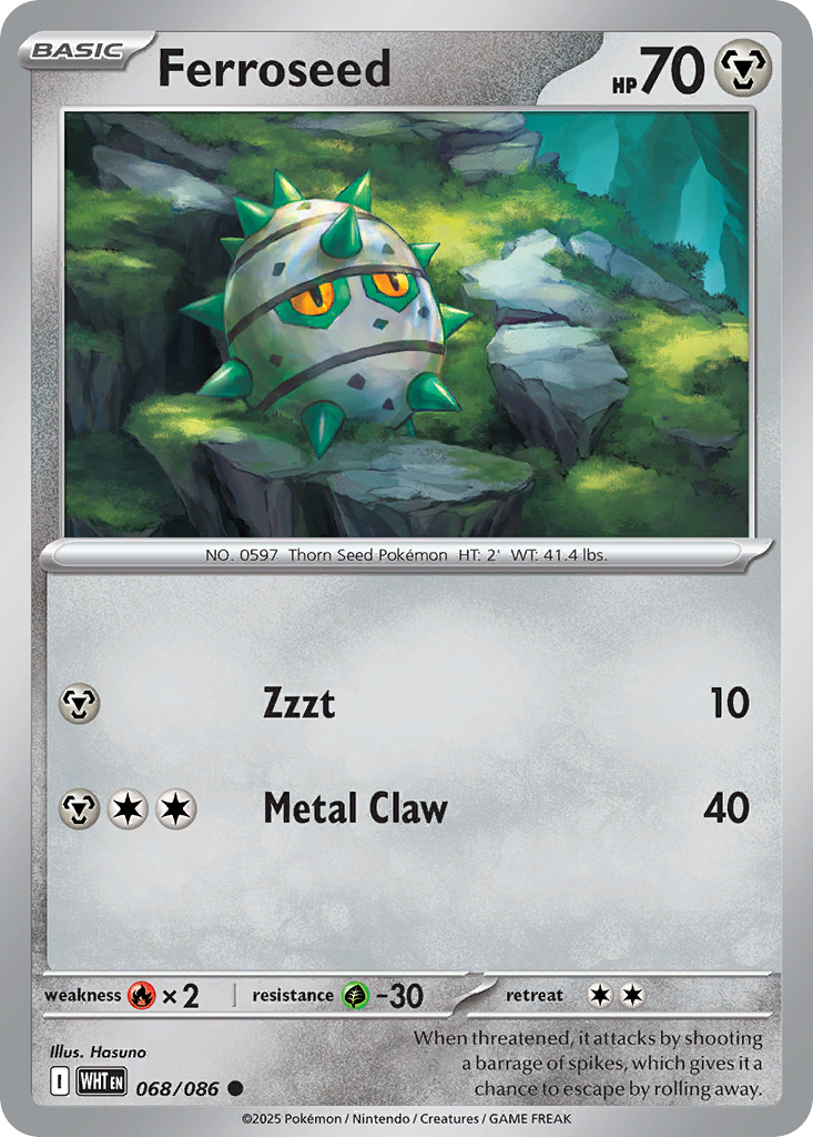 Ferroseed Pokémon card