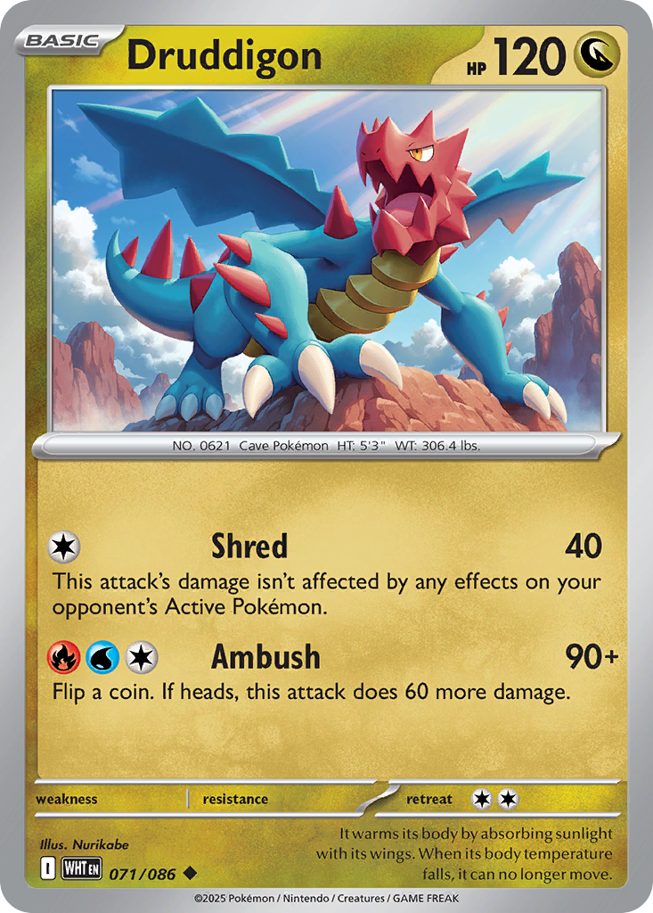Druddigon Pokémon card