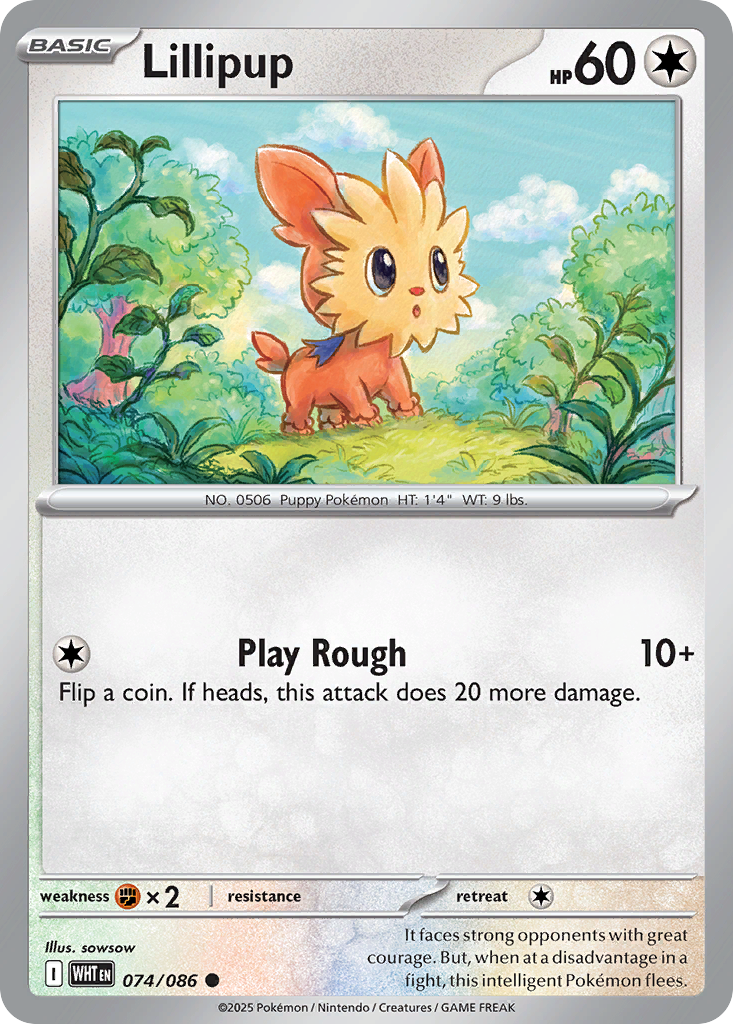 Lillipup Pokémon card