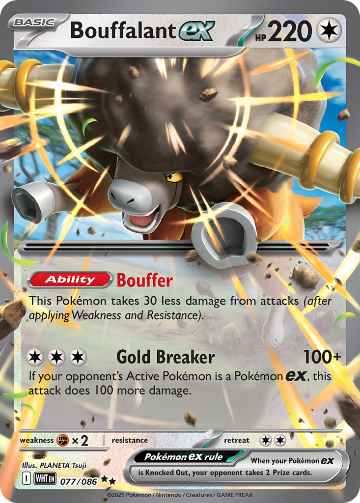 Bouffalant ex Pokémon card