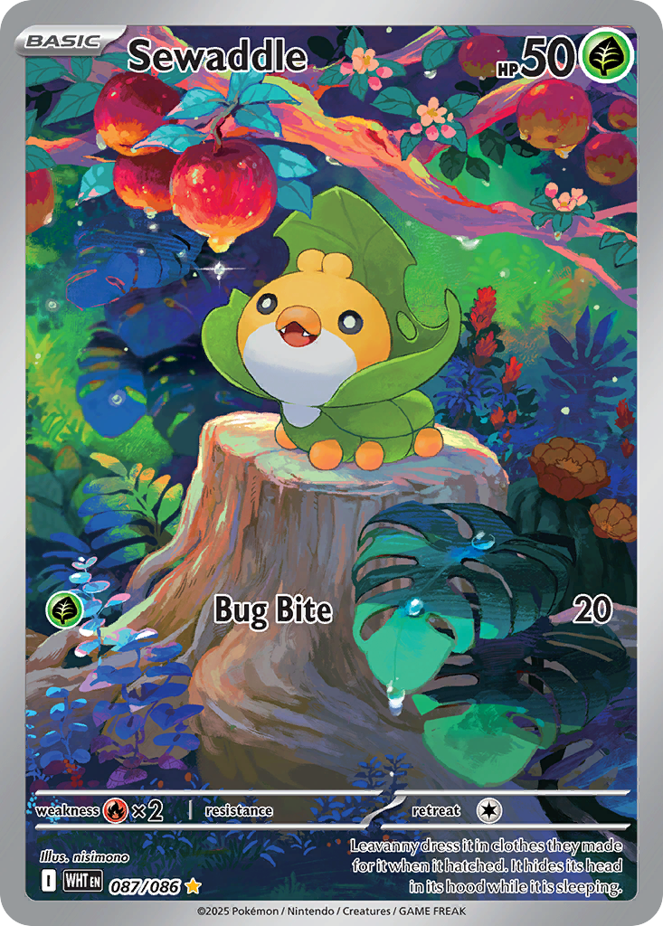 Sewaddle Pokémon card
