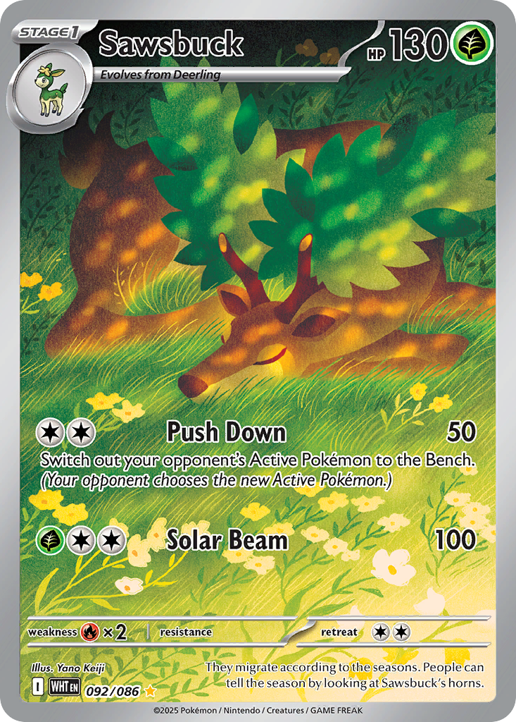 Sawsbuck Pokémon card