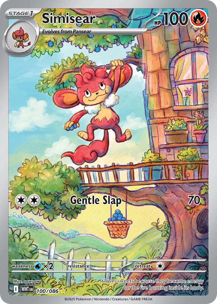 Simisear Pokémon card