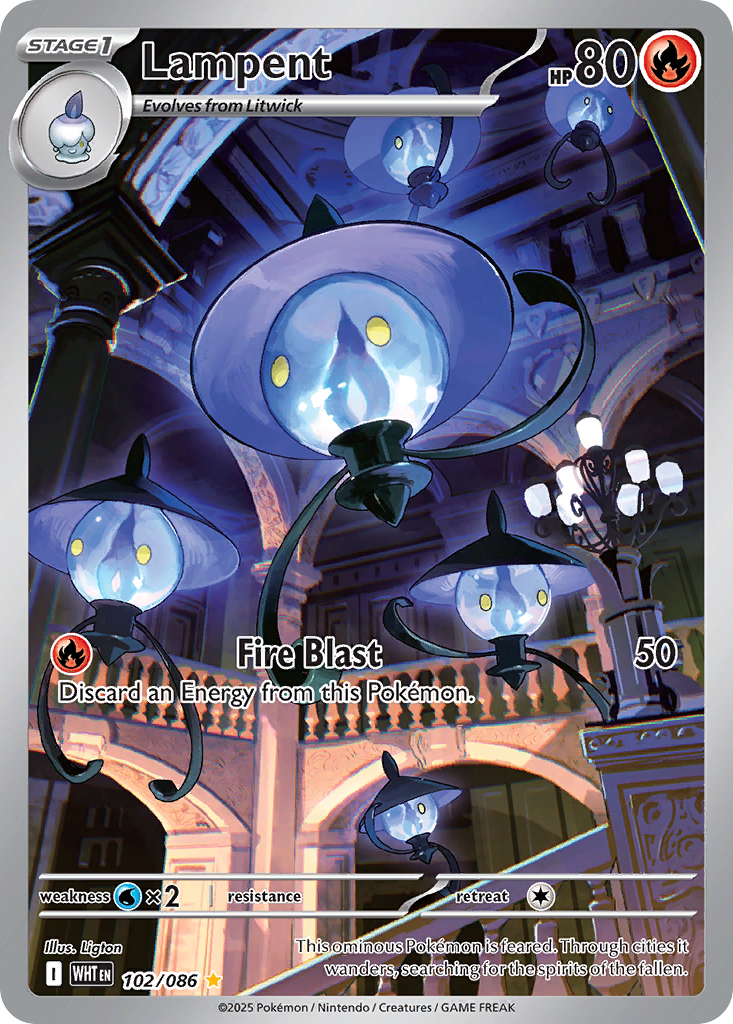 Lampent Pokémon card