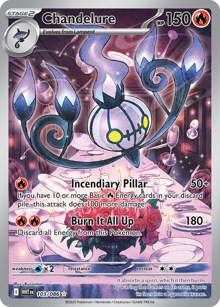 Chandelure Pokémon card
