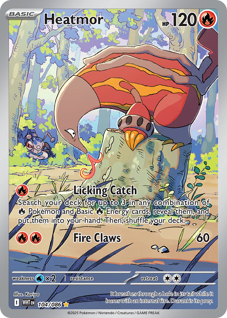 Heatmor Pokémon card