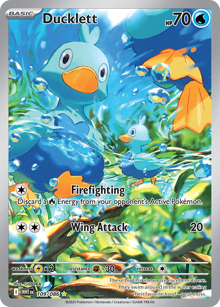 Ducklett Pokémon card