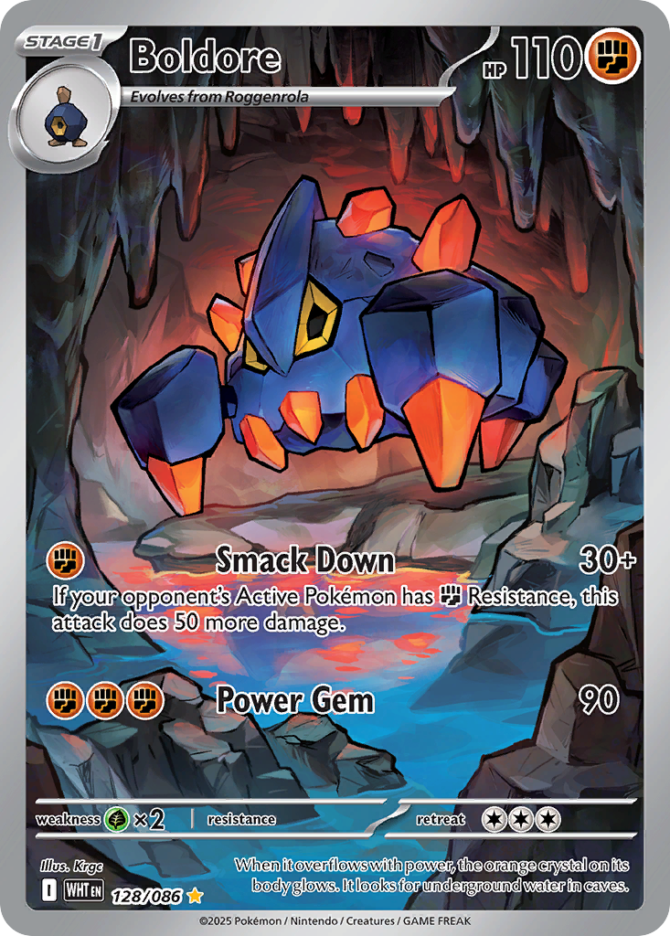 Boldore Pokémon card
