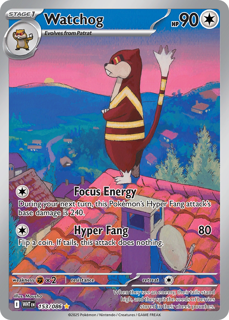 Watchog Pokémon card