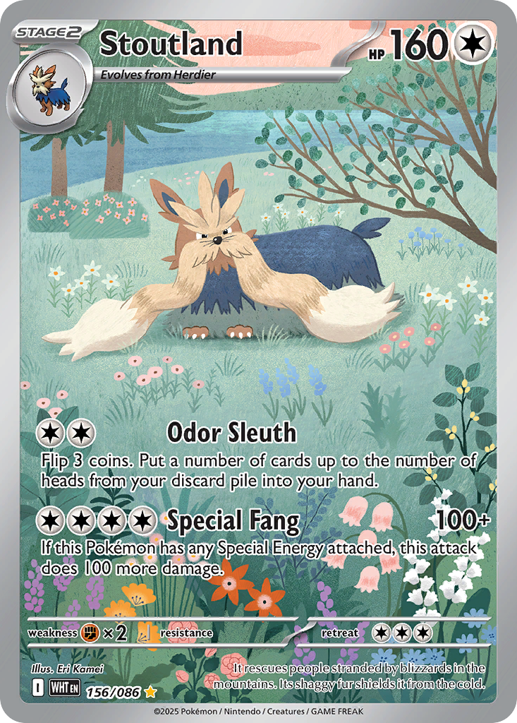 Stoutland Pokémon card
