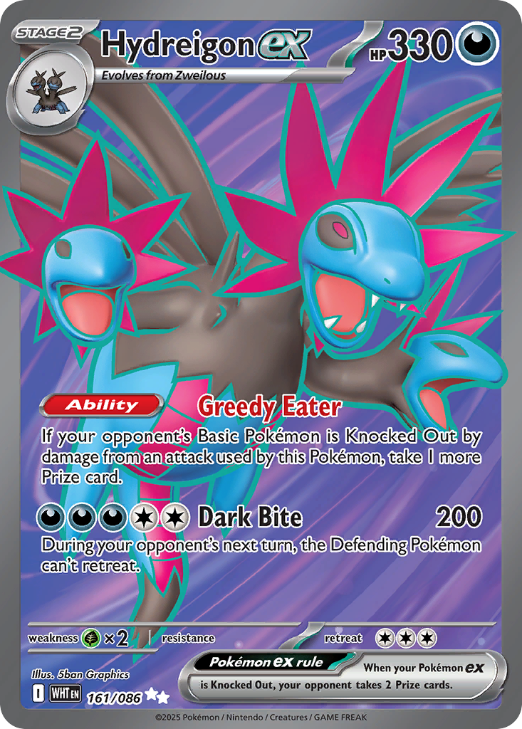 Hydreigon ex Pokémon card