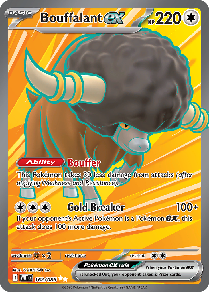 Bouffalant ex Pokémon card
