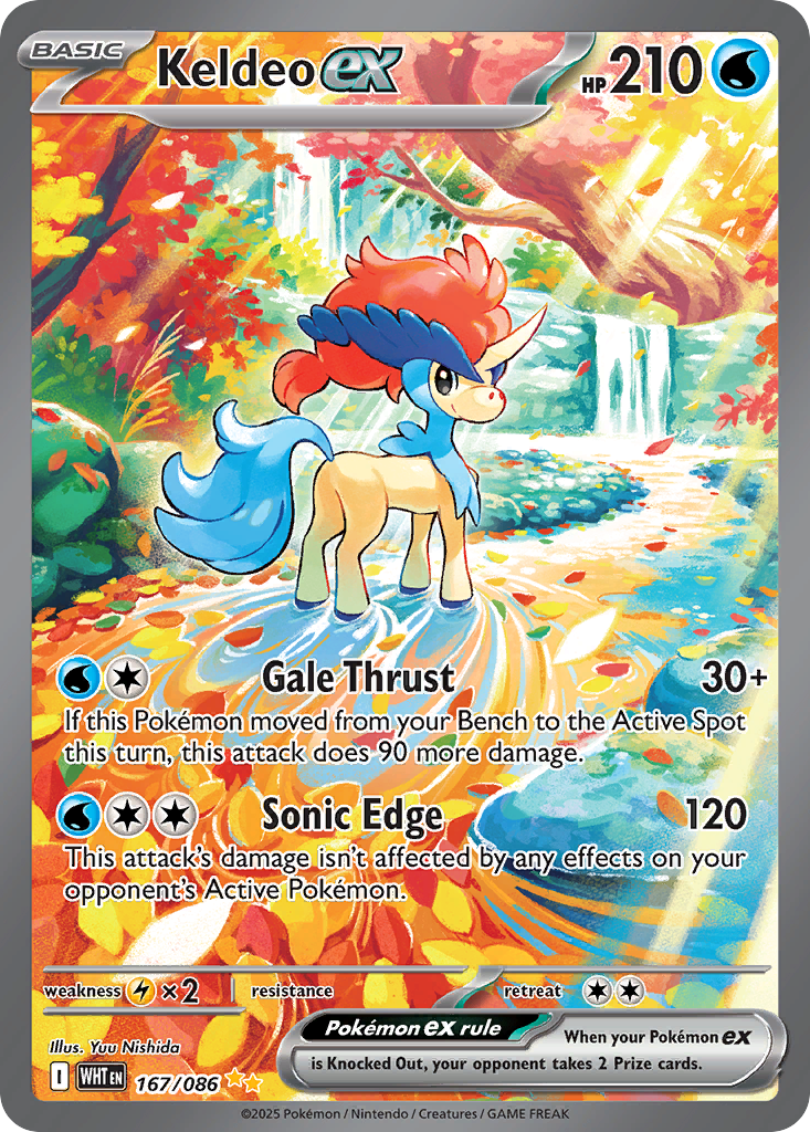 Keldeo ex Pokémon card