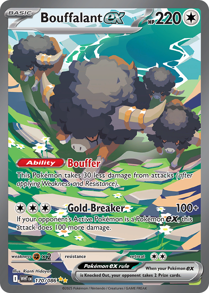 Bouffalant ex Pokémon card