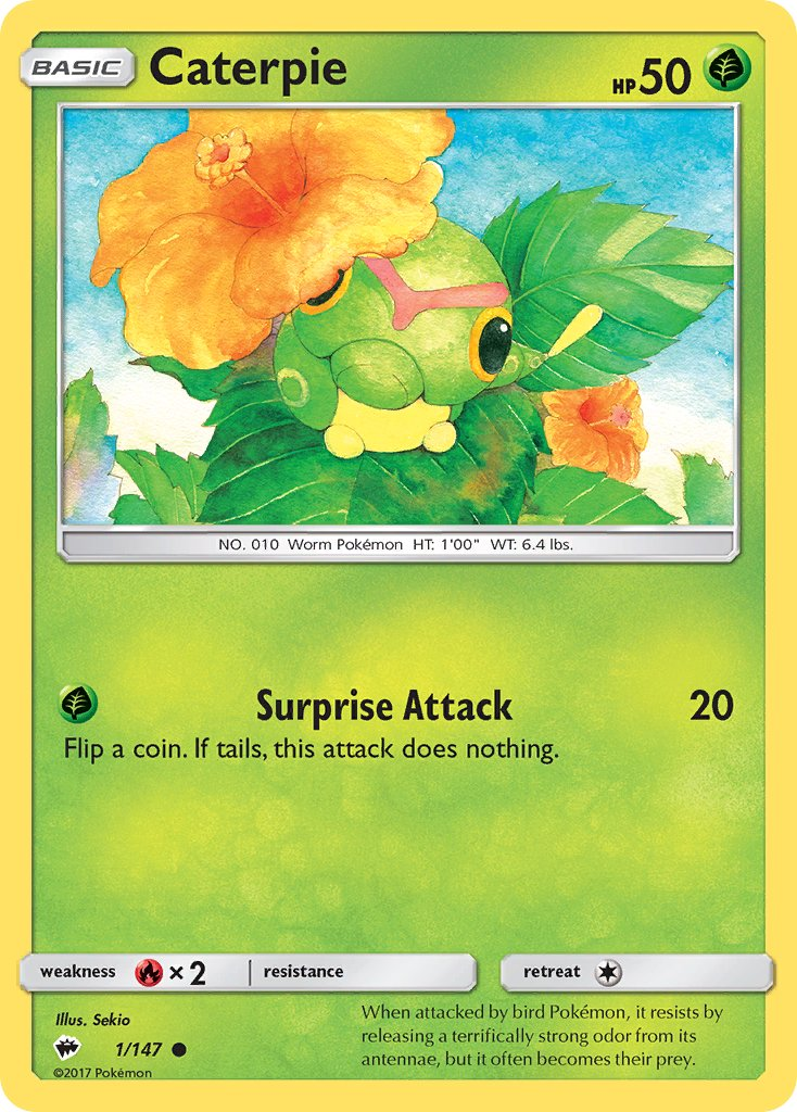 Caterpie Pokémon card