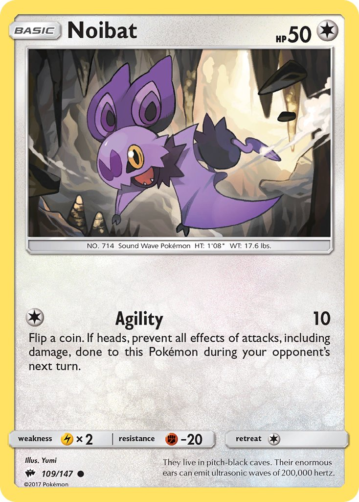 Noibat Pokémon card