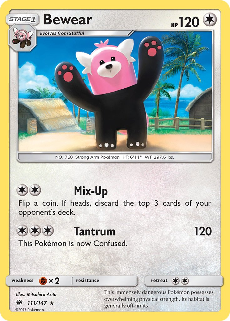 Bewear Pokémon card