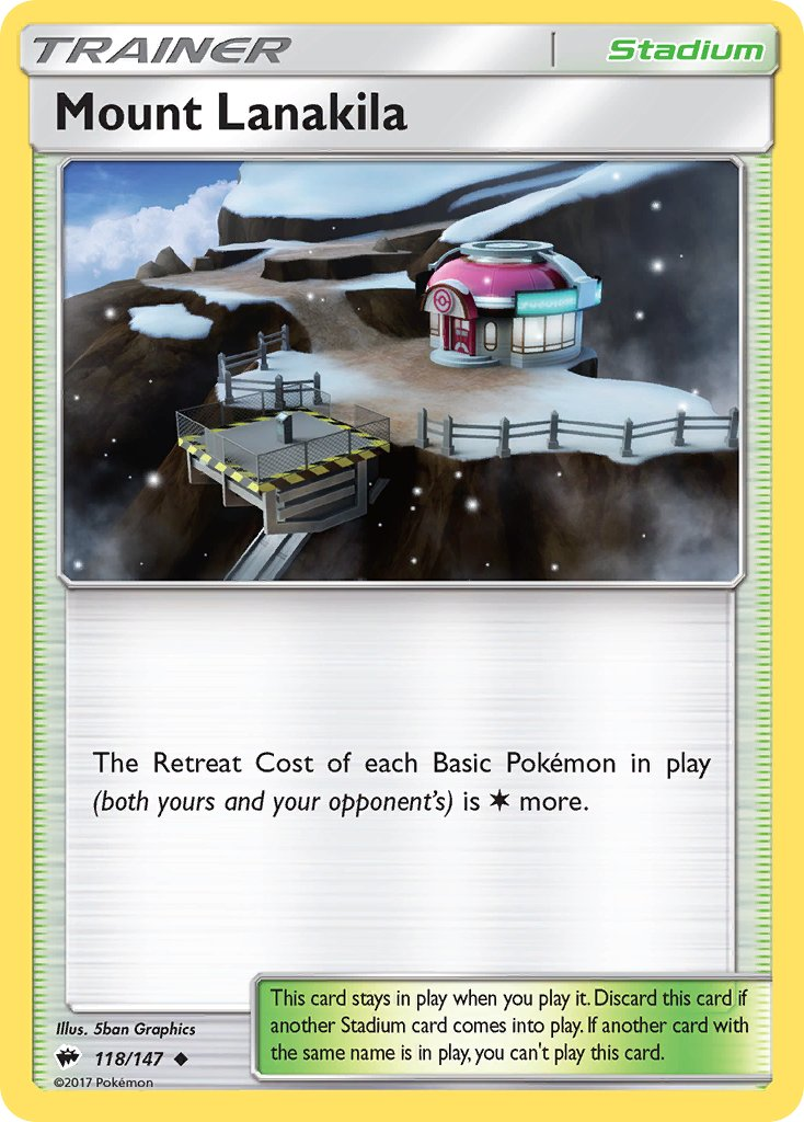 Mount Lanakila Pokémon card