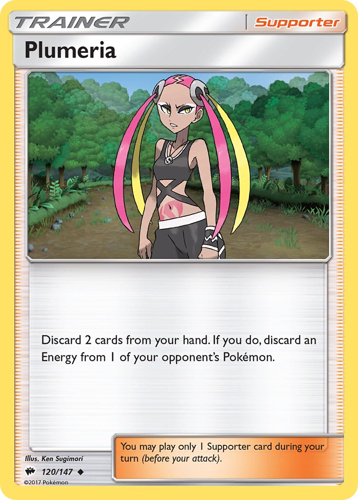 Plumeria Pokémon card