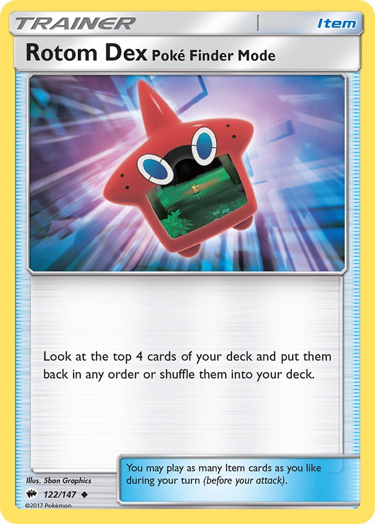 Rotom Dex Poké Finder Mode Pokémon card