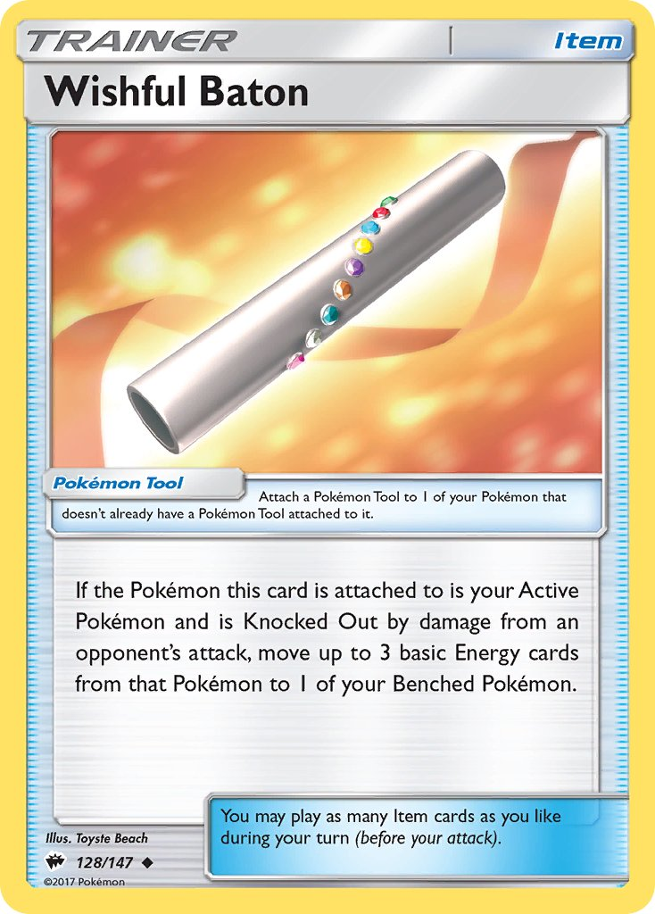 Wishful Baton Pokémon card