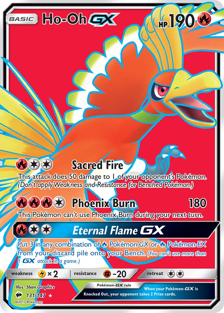 Ho-Oh GX Pokémon card