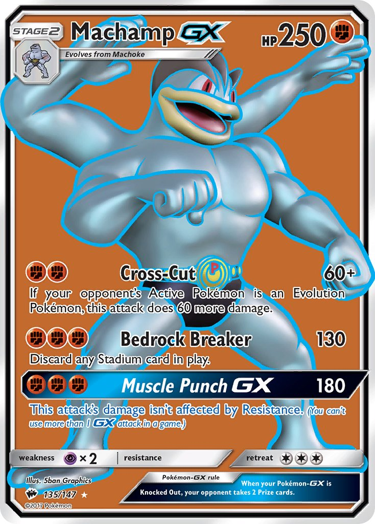 Machamp GX Pokémon card
