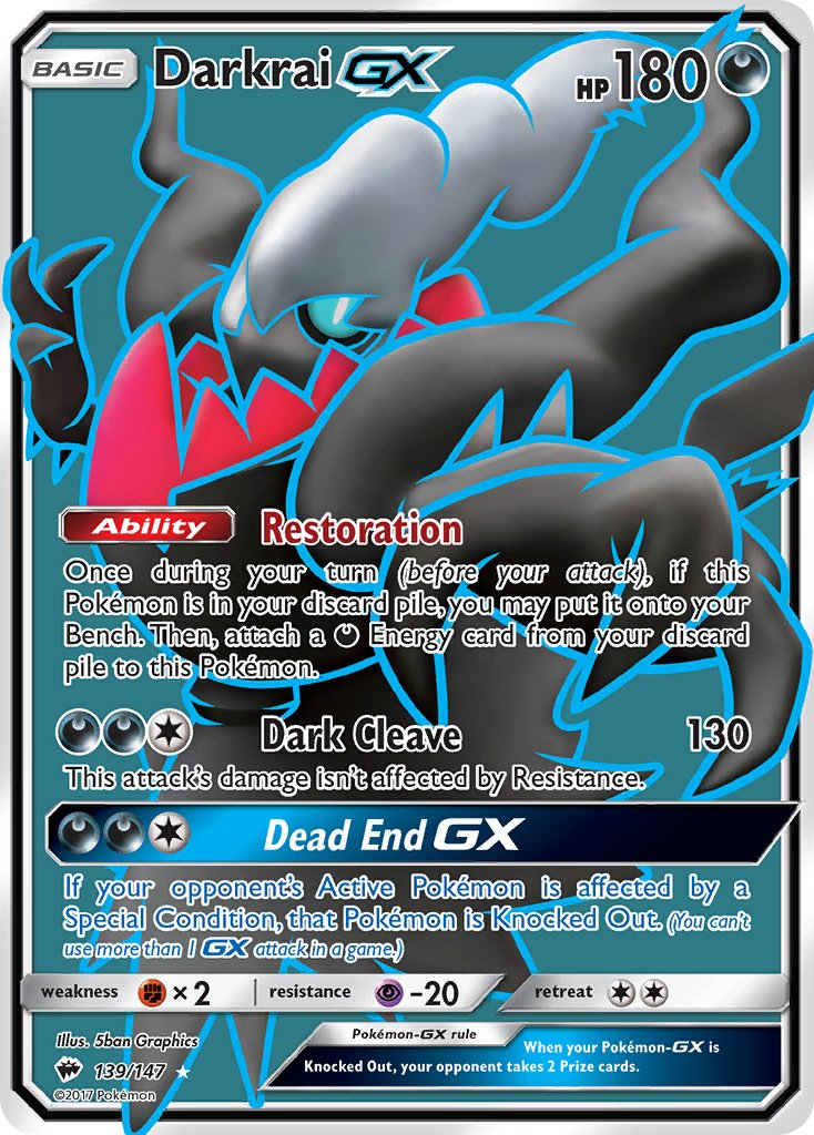 Darkrai GX Pokémon card