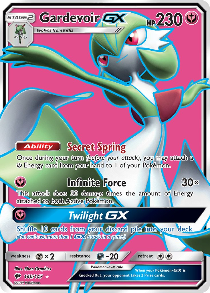 Gardevoir GX Pokémon card