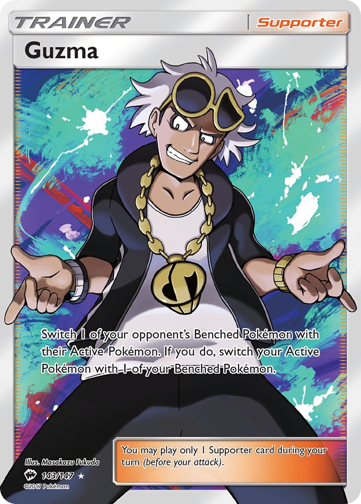 Guzma Pokémon card
