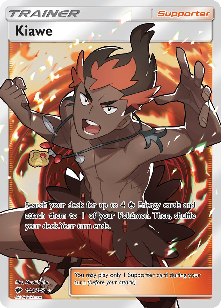 Kiawe Pokémon card
