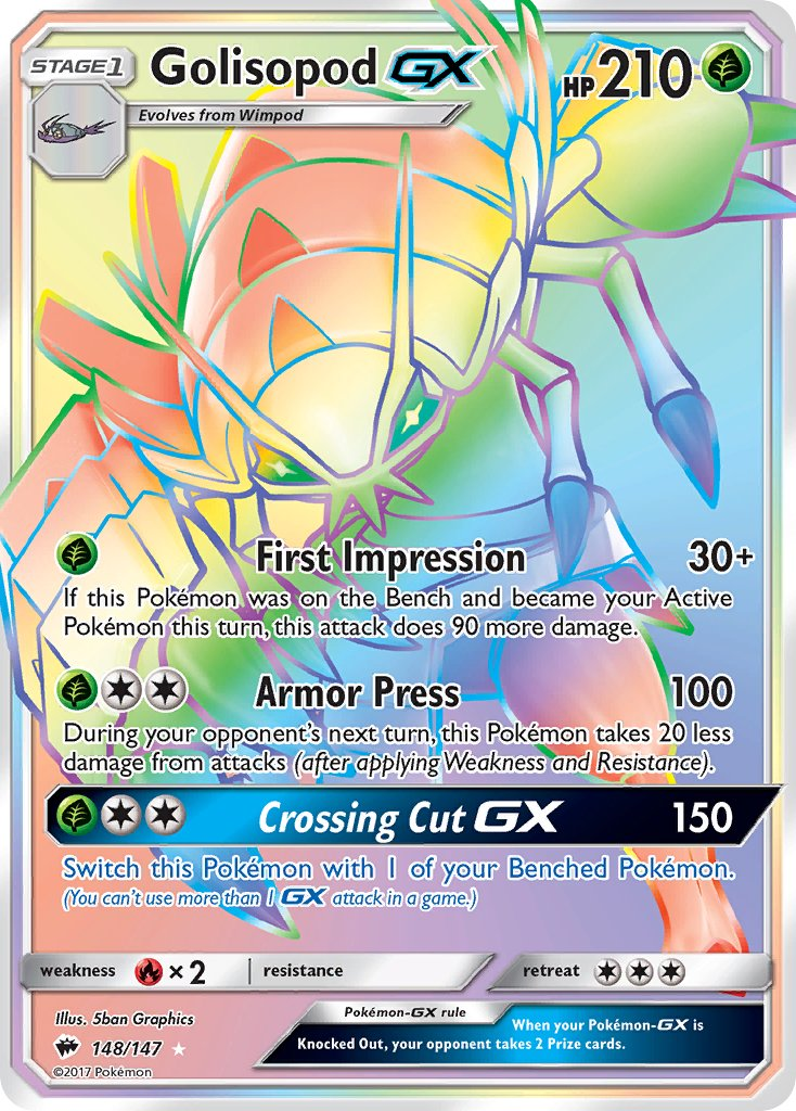 Golisopod GX Pokémon card