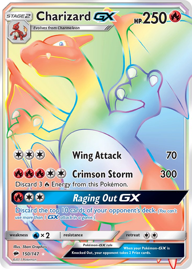 Charizard GX Pokémon card