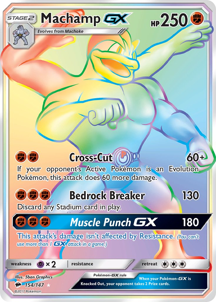 Machamp GX Pokémon card