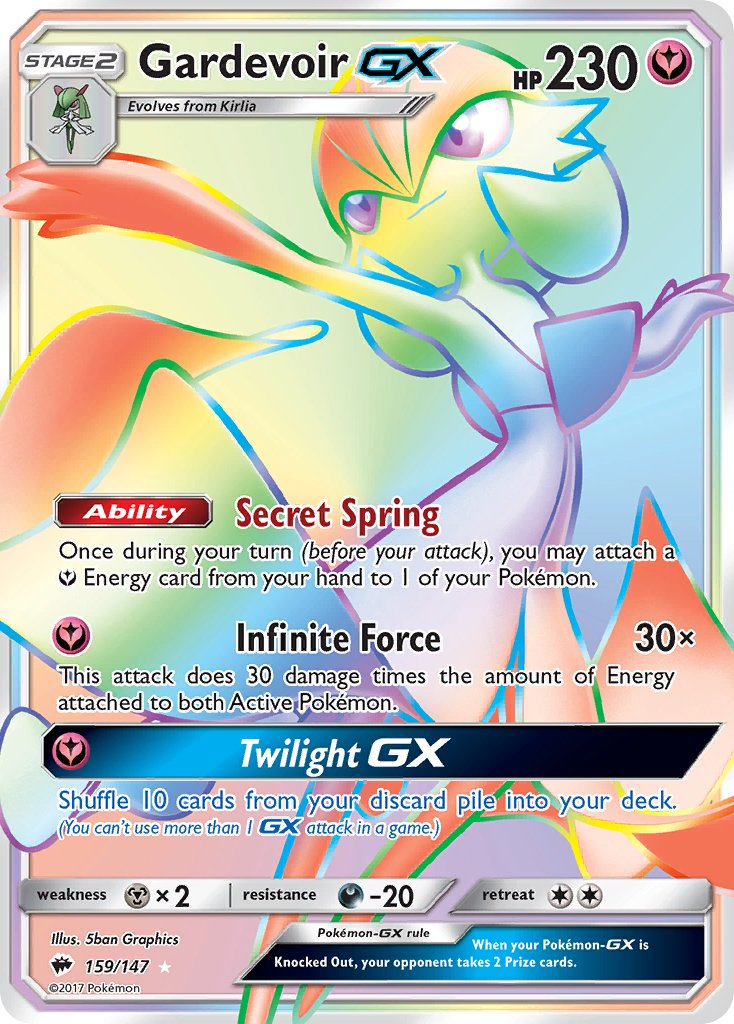 Gardevoir GX Pokémon card