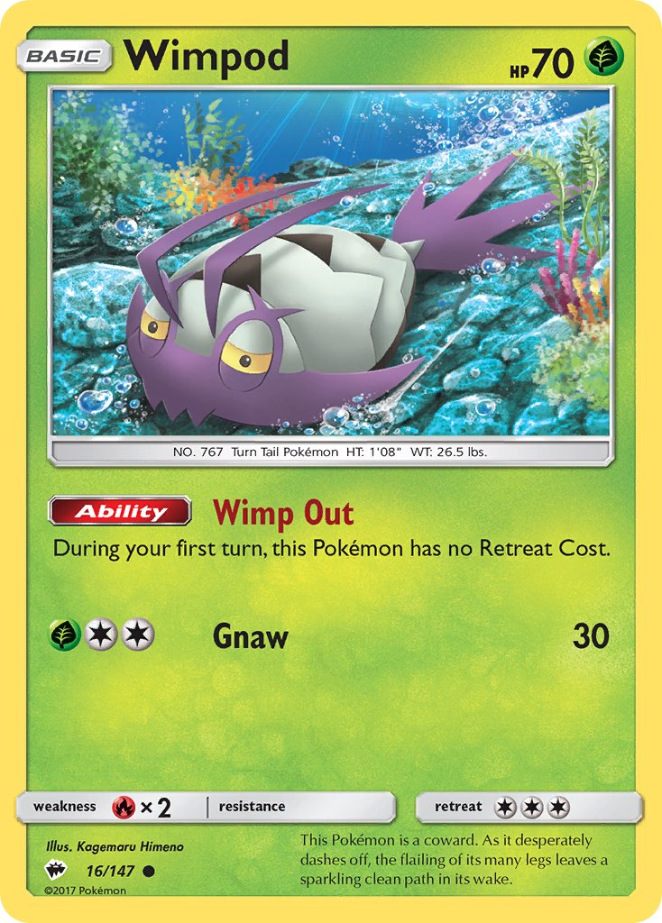 Wimpod Pokémon card