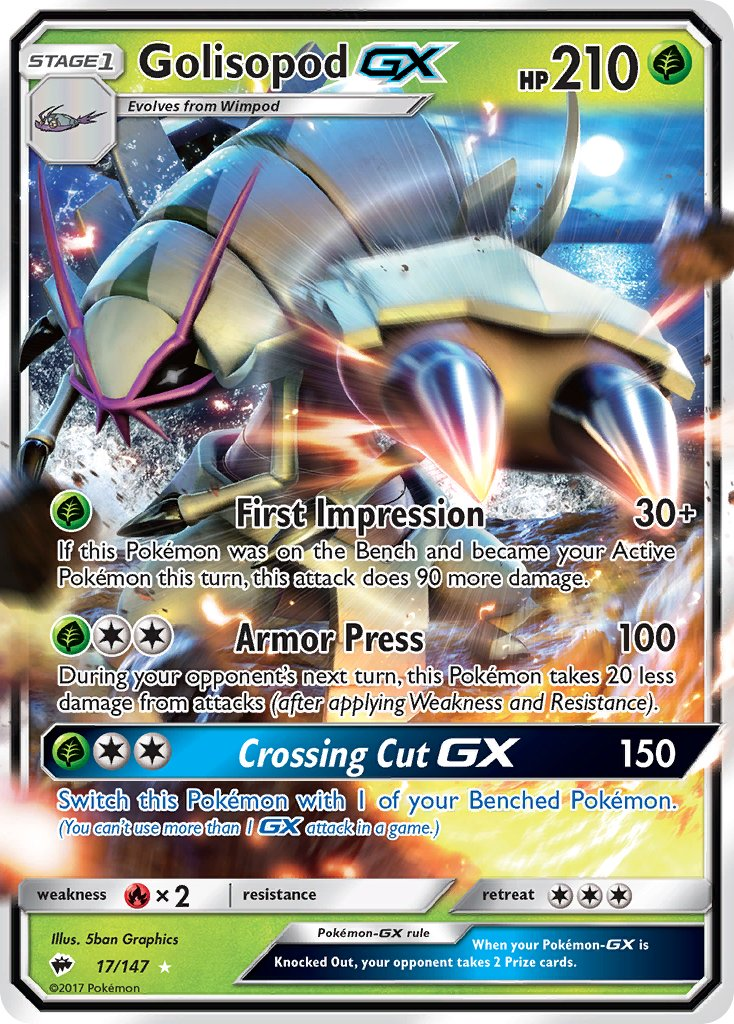 Golisopod GX Pokémon card
