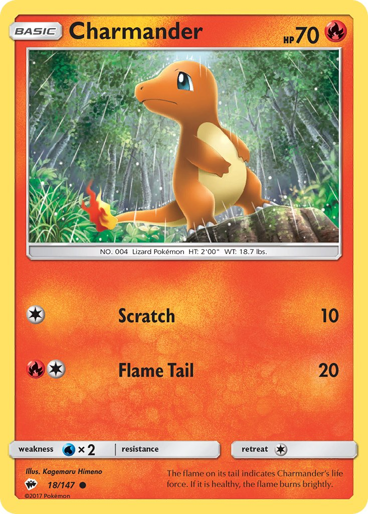 Charmander Pokémon card