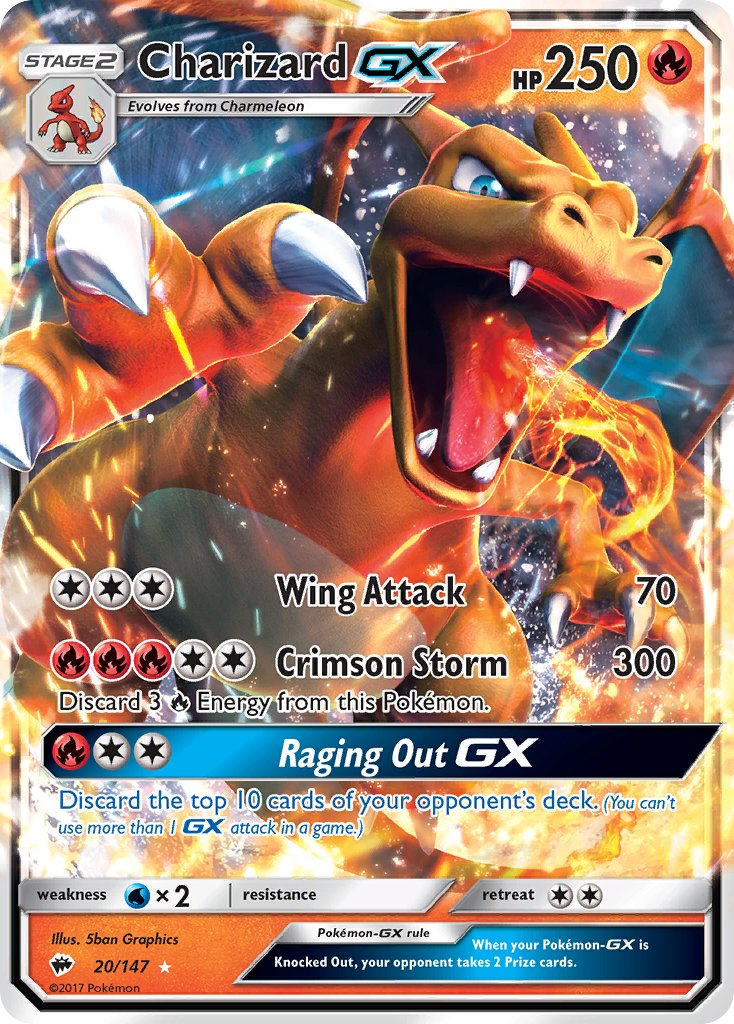 Charizard GX Pokémon card
