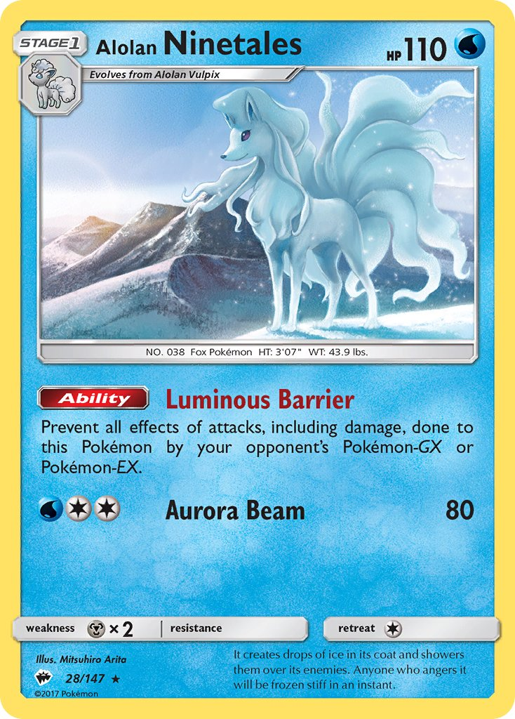 Alolan Ninetales Pokémon card