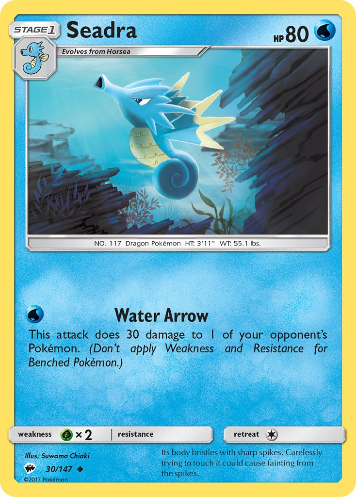 Seadra Pokémon card