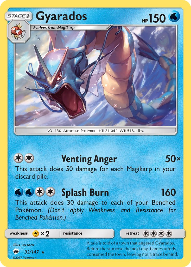 Gyarados Pokémon card