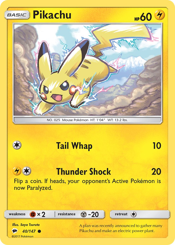 Pikachu Pokémon card